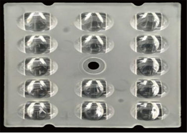 Phân bố ánh sáng cực rộng LED Lens Array 14 Trong 1 Loại 5 Dành cho Chiếu sáng Đèn Chỗ đậu xe
