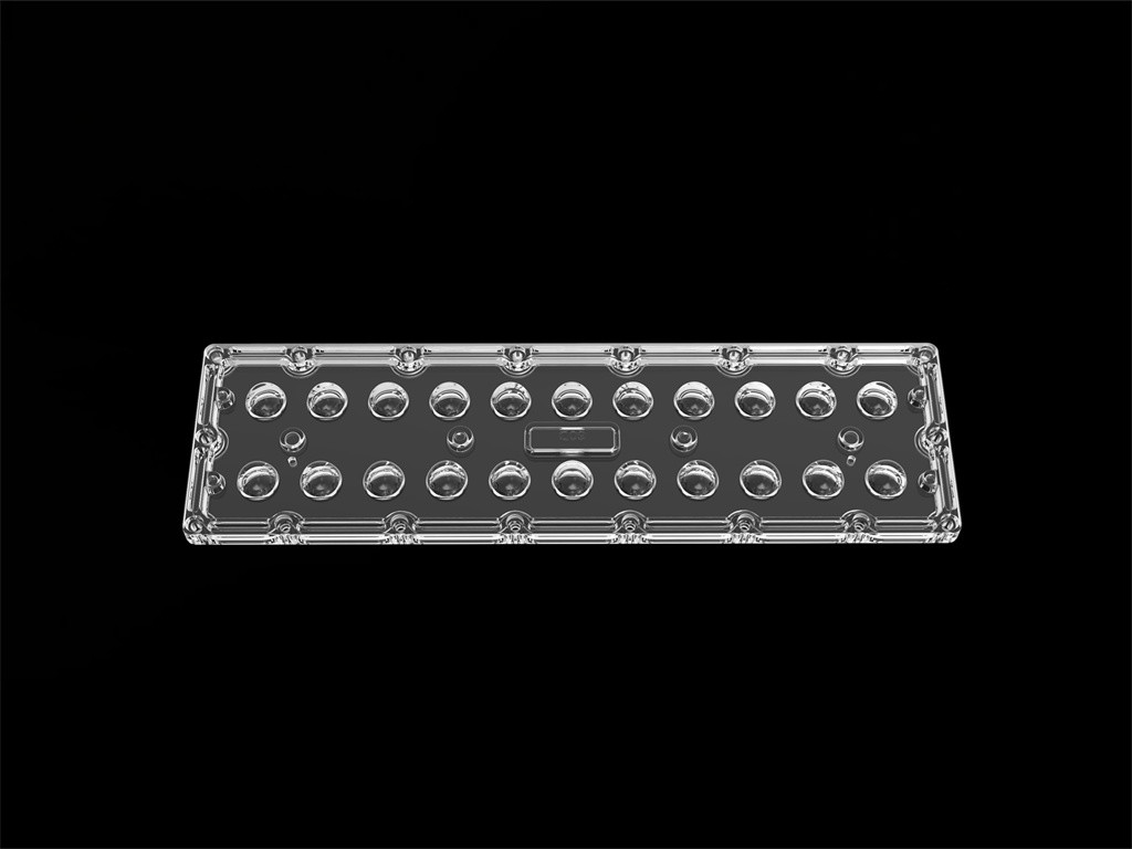 SMD7070 22 trong 1 ống kính đèn LED lũ Ống kính đèn đường LED 60 độ đối xứng