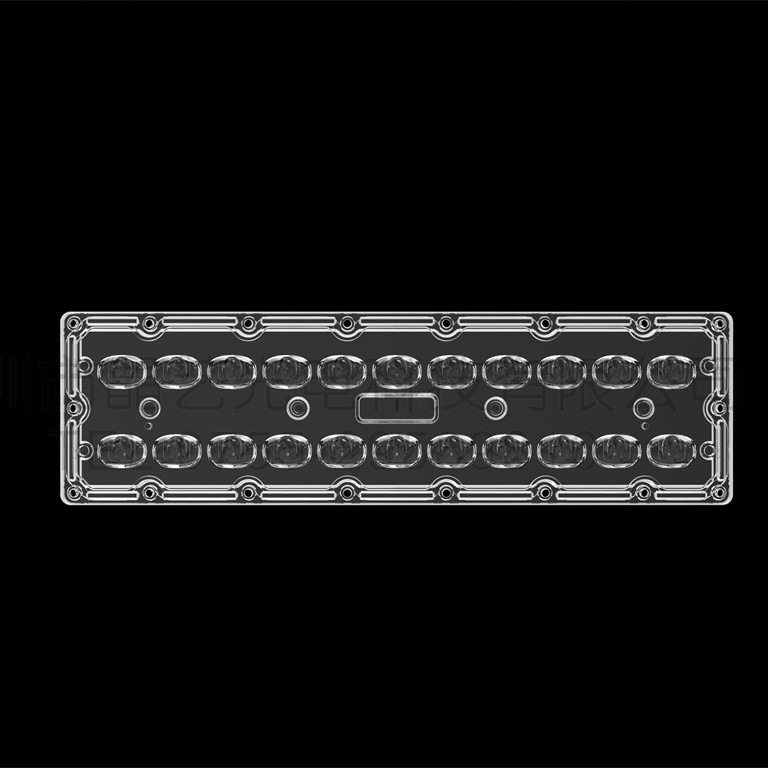 Ống kính đèn đường LED hiệu suất cao với góc chùm rộng SMD7070 22IN1 TYPE3 Lens