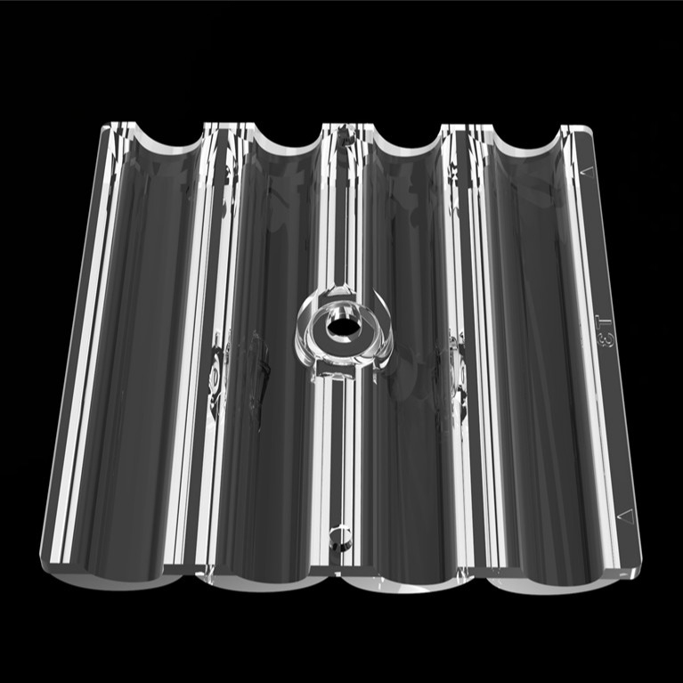 PC LED Light Lens With TYPE3 Beam Angle Street Spotlight Lens