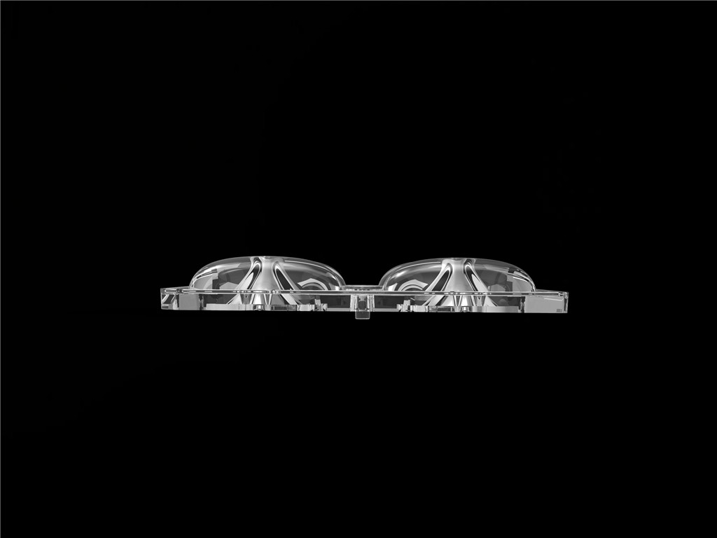 50 * 50mm 55 * 152 độ / TYPE2-VS 4 In 1 Đèn ánh sáng LED Vật liệu PC cho Đèn đèn đường LED SMD3535/5050LED