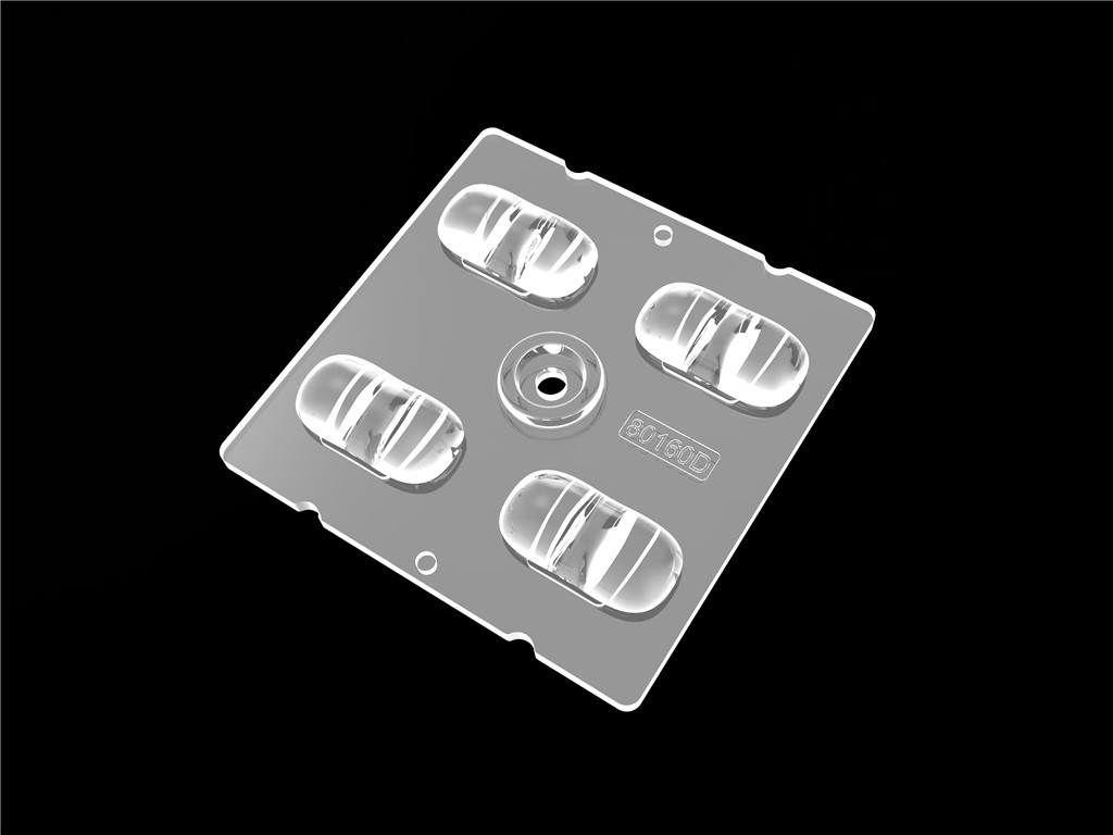 4IN1 50 * 50mm 80 * 160 độ Lens Beam Angle LED Street Lighting Module cho ánh sáng đô thị