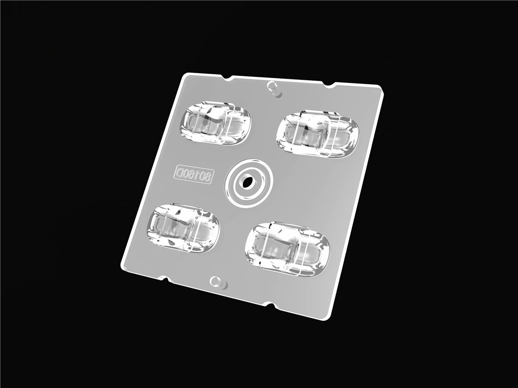 4IN1 50 * 50mm 80 * 160 độ Lens Beam Angle LED Street Lighting Module cho ánh sáng đô thị