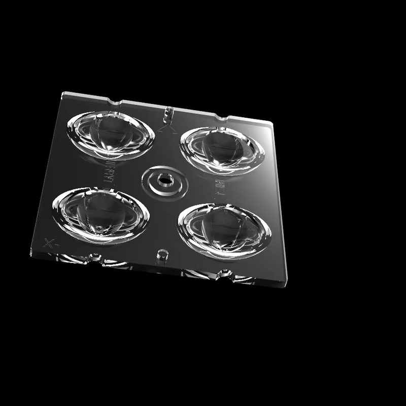 Mô-đun đèn đường LED truyền thông cao 50 * 50mm với loại ống kính 4IN1TYPEII,ME1 và chip LED SMD5050