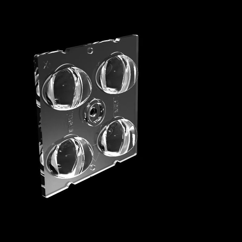 Mô-đun đèn đường LED truyền thông cao 50 * 50mm với loại ống kính 4IN1TYPEII,ME1 và chip LED SMD5050