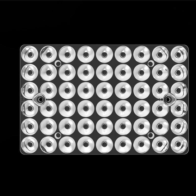 54IN1 30 độ ánh sáng ngoài trời 3030 LED ống kính PC Led quang học cho sân vận động ánh sáng / pitch đèn L144 * W94mm