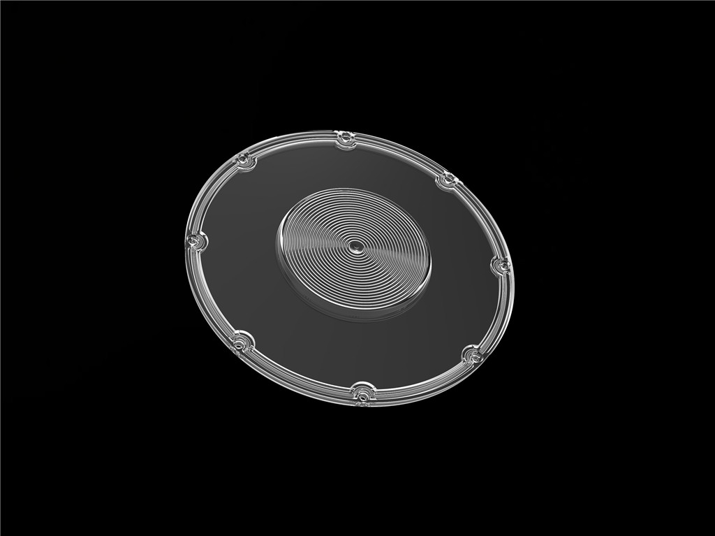 Spark- AC Type Φ206mm 120 độ UFO nhựa Highbay Led Lens 3030 Công suất cao