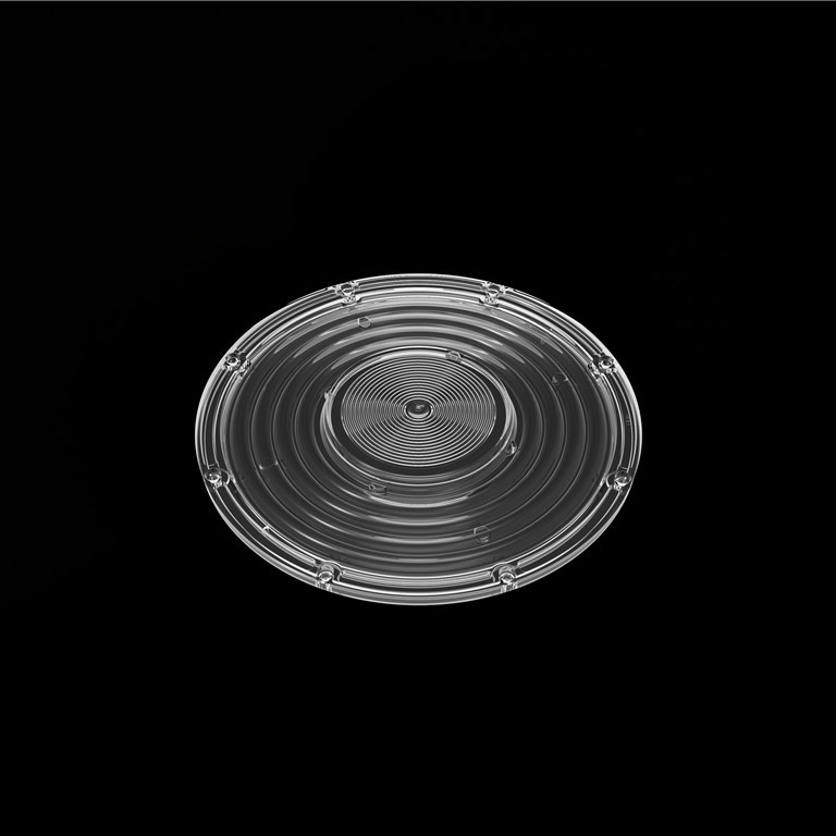 150W UFO LED High Bay Light Lens AC Type 206mm / 90 Degree 2835/ 3030 LED PC Optics Lens
