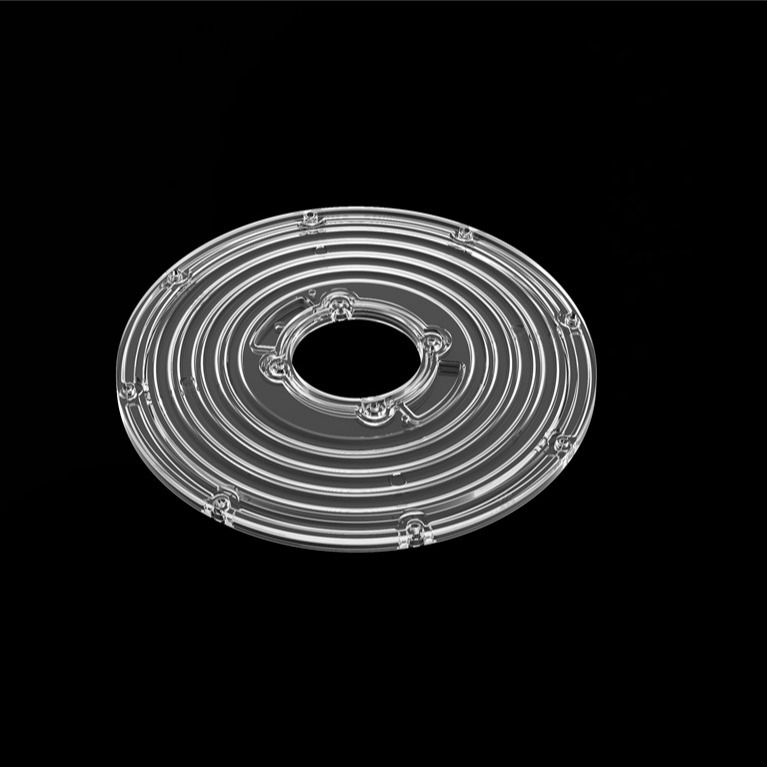 206mm Diameter Round Module Lens for High Bay Light UFO Lens 90 Degree φ206mm PC LED Lens