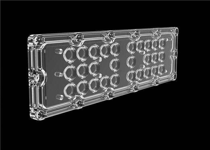 PMMA / PC Vật liệu Đèn LED Lens Nhẹ Luminous cao Với PCB Board / Cluster Holders