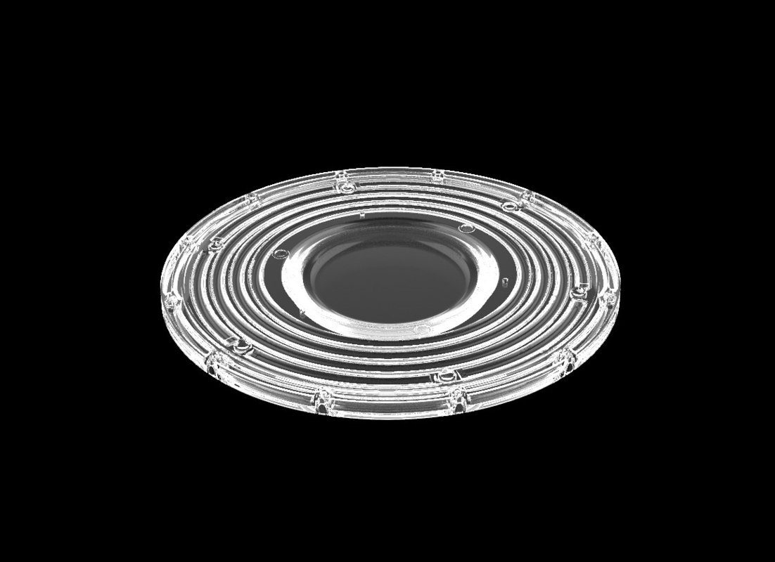 200W φ265mm SMD3030 PC Led UFO Bay Light With 90Degree Beam Angle IP66 Mức độ bảo vệ