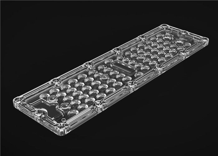 64 Lỗ SMD LED Lens Quản lý Nhiệt Đối với Ánh sáng Đường hầm Với góc Góc 90 * 120 °