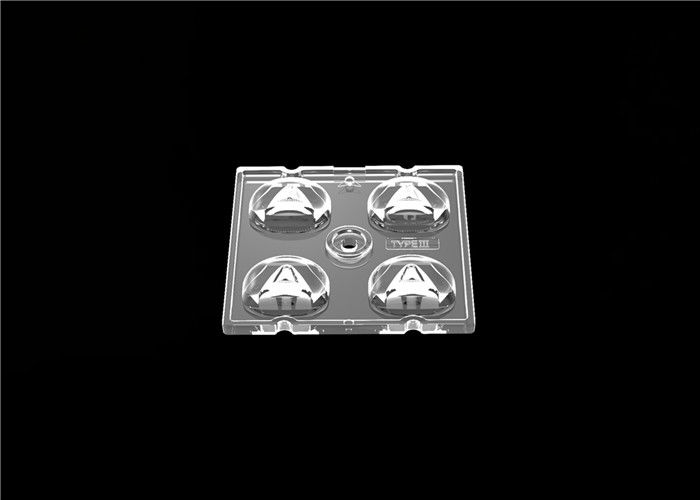 Ống kính Ống kính Đường phố LED 2x2 PC 50 * 50mm Kích thước cho Chiếu sáng Dải rộng