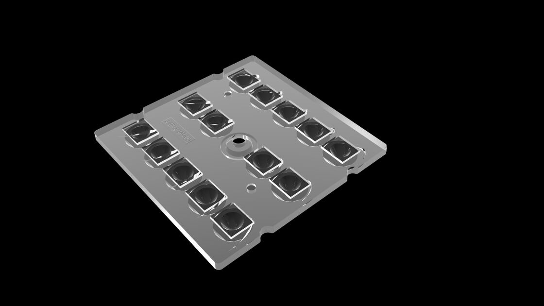 Phân bố ánh sáng cực rộng LED Lens Array 14 Trong 1 Loại 5 Dành cho Chiếu sáng Đèn Chỗ đậu xe