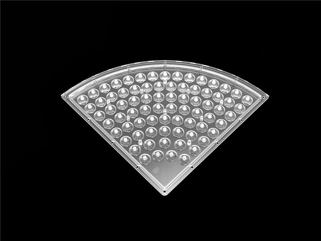 Hình dạng đặc biệt LED Reflector Lens / LED Dải Lens D235 * H9.4mm Chất liệu PC