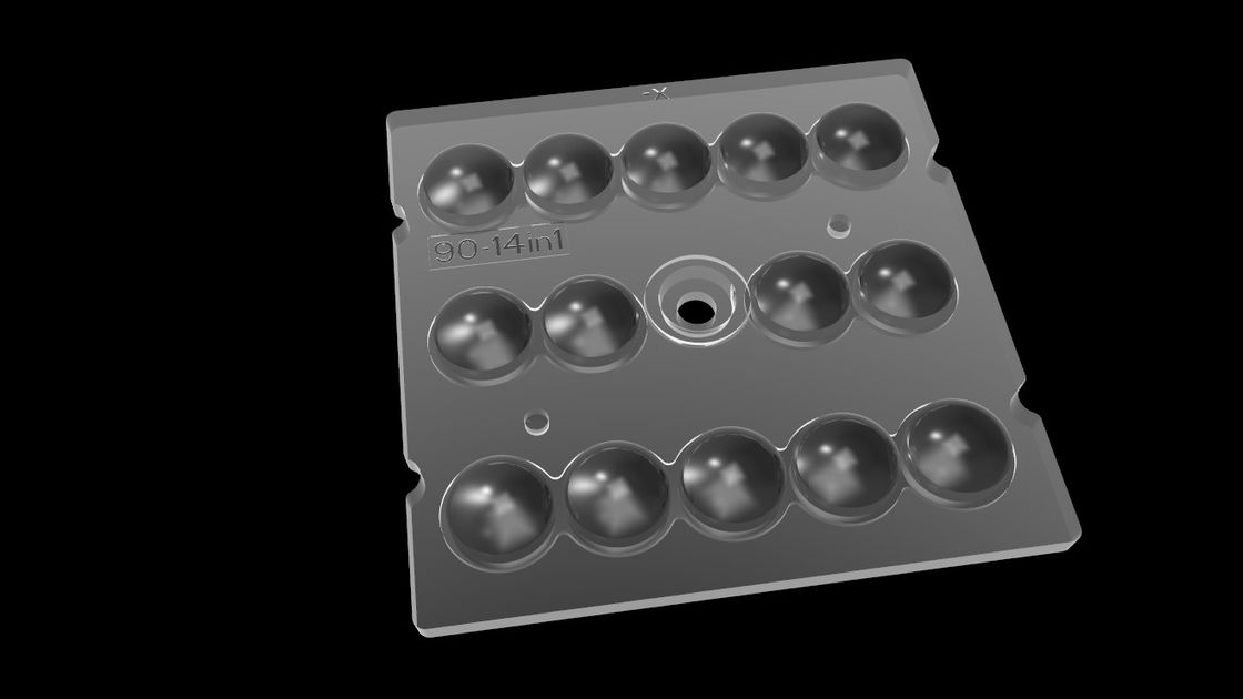 14 Trong 1 PMMA Quang cho Ánh sáng LED, 90 Bằng Cấp LED Lens Array Đối với Ánh sáng đường hầm