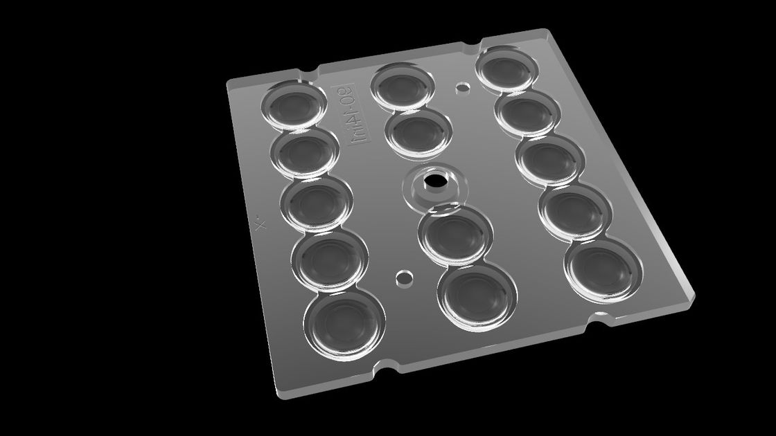 14 Trong 1 PMMA Quang cho Ánh sáng LED, 90 Bằng Cấp LED Lens Array Đối với Ánh sáng đường hầm